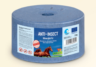 Anti Insect, minerální liz s přírodními látkami, které odpuzují hmyz, Balení 3 kg