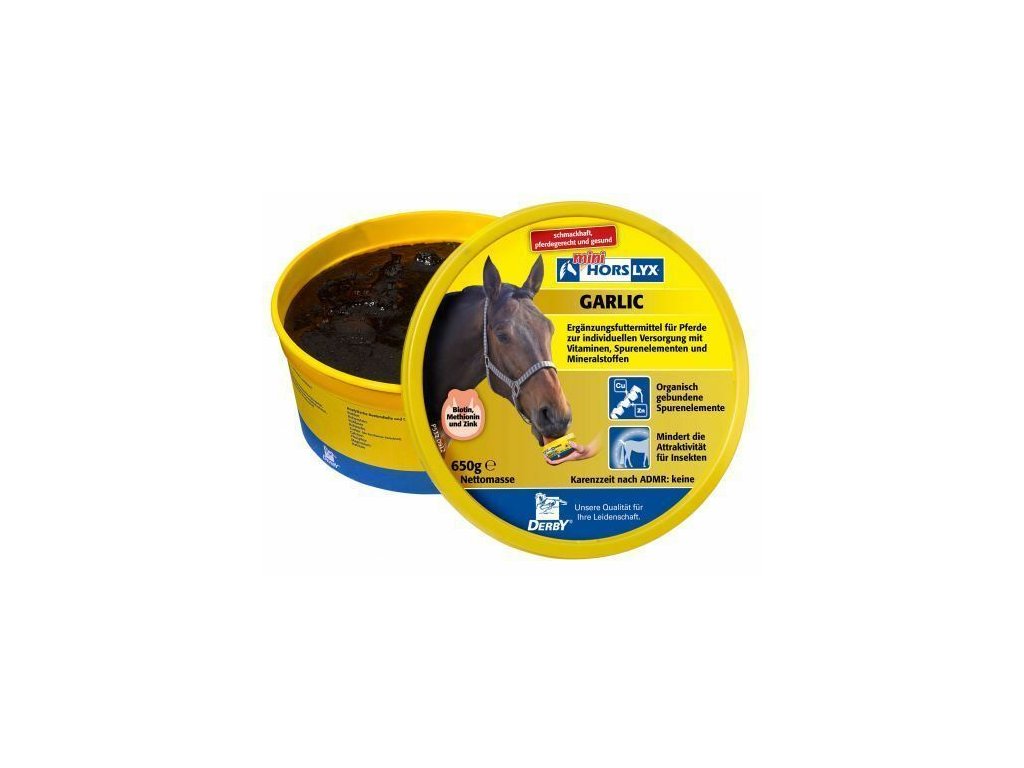 HORSLYX Garlic,  650g česnekový liz pro koně