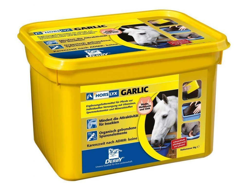 HORSLYX Garlic, 5 kg česnekový liz pro koně