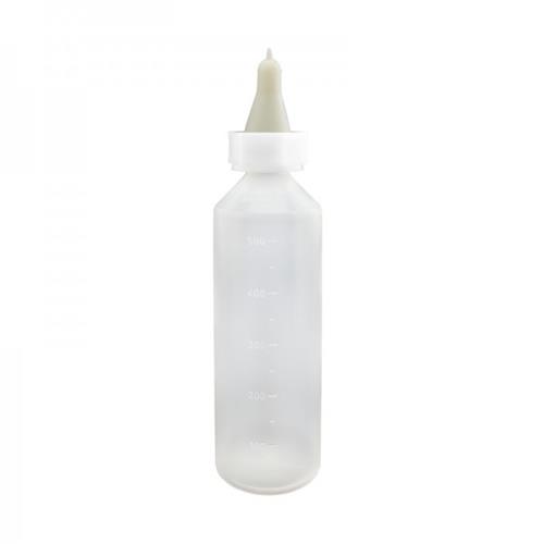 Láhev na mléko 0,5 l pro jehňata - úzký dudlík, silikon