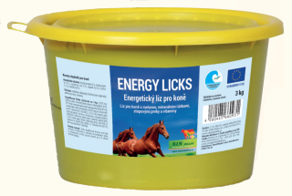 Energy licks, Energetický liz pro koně s minerály, Balení 3 kg 